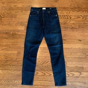 Citizens of humanity dark wash skinny jeans